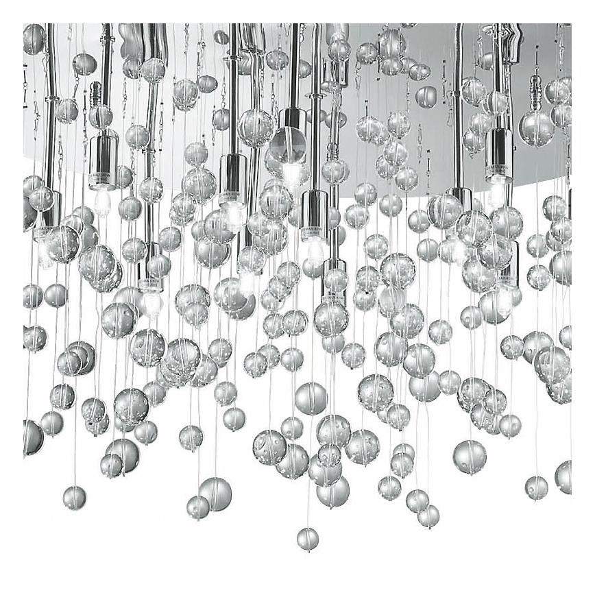 Ideal Lux - LED таванно осветително тяло NEVE 12xG9/3W/230V, диаметър 63 см, лъскав хром