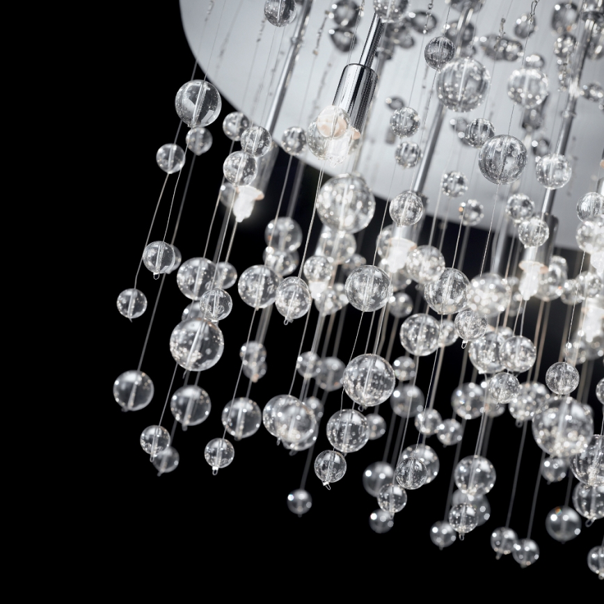 Ideal Lux - LED таванно осветително тяло NEVE 15xG9/3W/230V, диаметър 80 см, лъскав хром