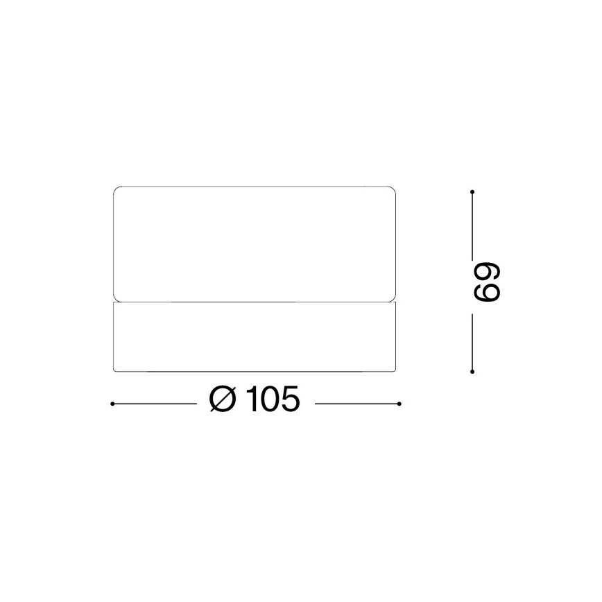 Ideal Lux - LED таванно осветително тяло за баня LOLLY 1xGX53/9W/230V Ø 10,5 см IP44 бял/прозрачен