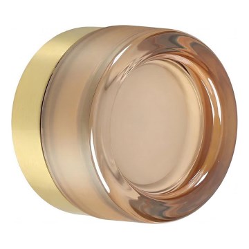 Ideal Lux - LED таванно осветително тяло за баня LOLLY 1xGX53/9W/230V Ø 10,5 cm златисто/димчато бежово