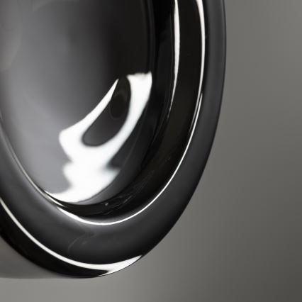 Ideal Lux - LED таванно осветително тяло за баня LOLLY 1xGX53/9W/230V, Ø 10,5 cm, черно/димчато черно