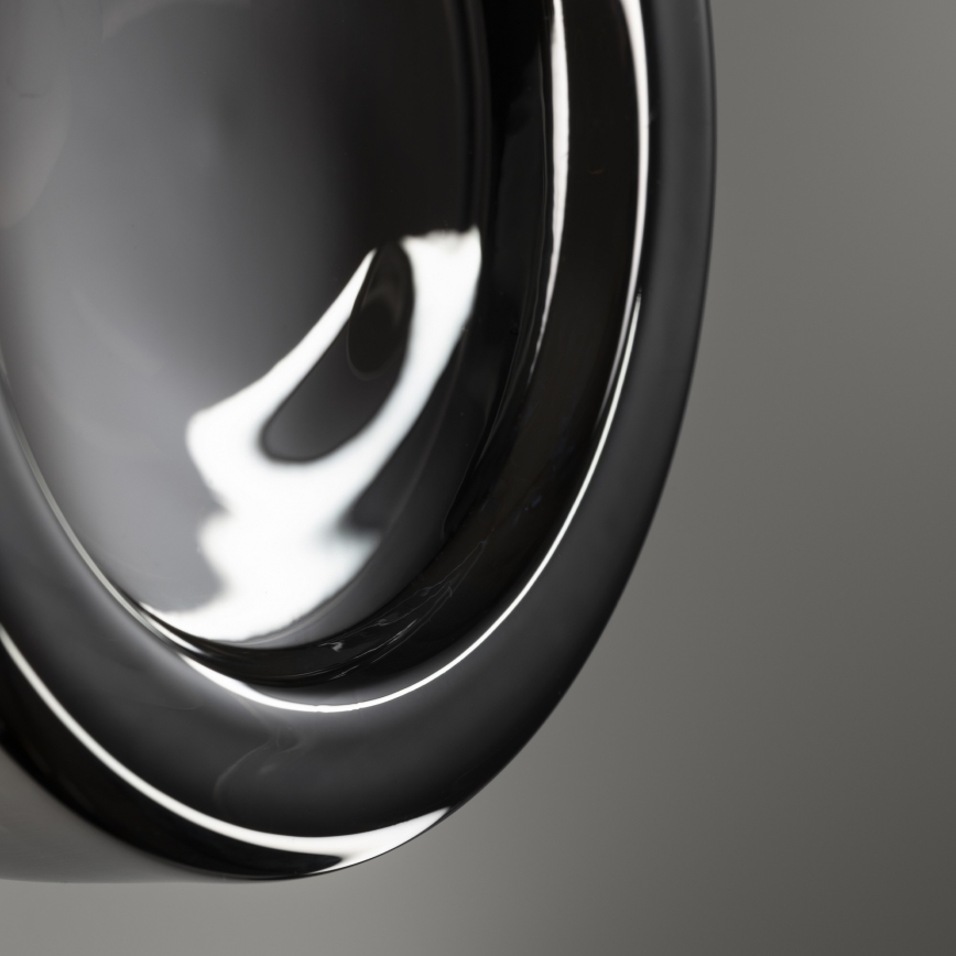 Ideal Lux - LED таванно осветително тяло за баня LOLLY 1xGX53/9W/230V, Ø 10,5 cm, черно/димчато черно