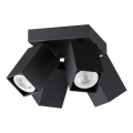Ideal Lux - LED точково осветително тяло DYNAMITE 4xGU10/7W/230V CRI 90 черно