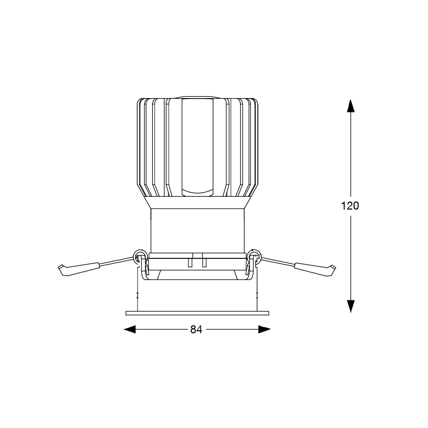 Ideal Lux - LED вградено таванно осветително тяло GAME TRIM LED/11W/230V 3000K CRI 90 8,4x8,4 cm IP40 бяло