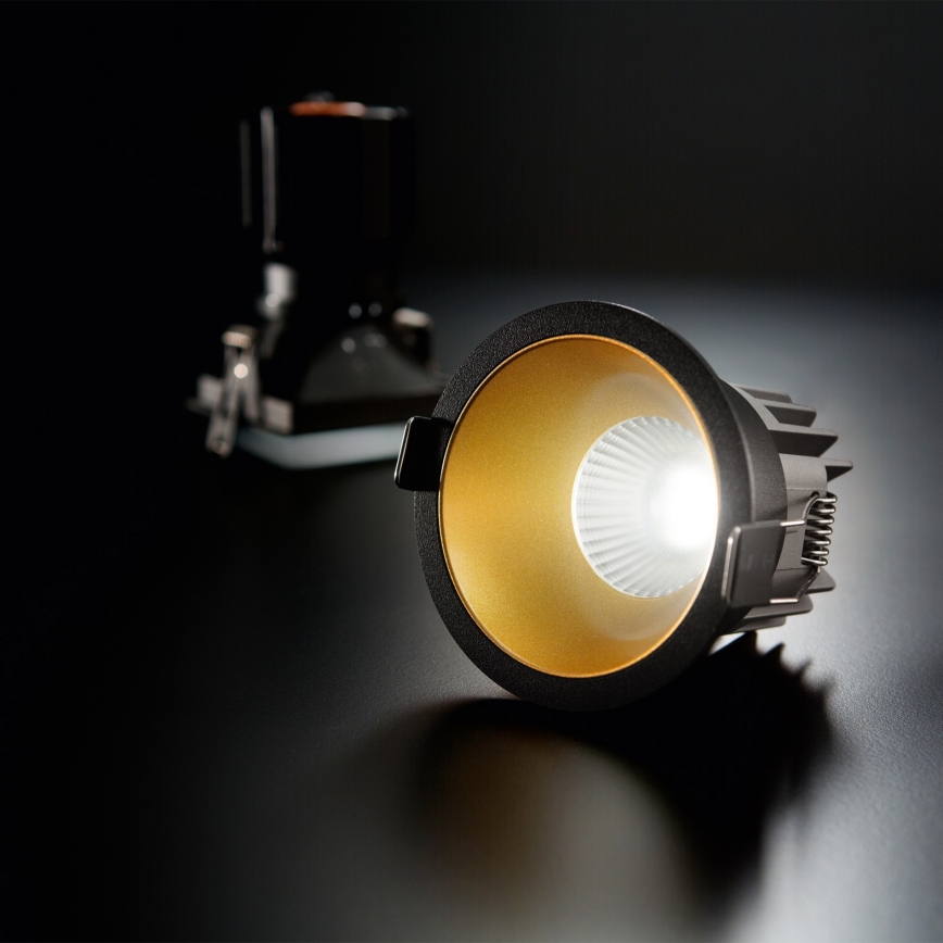 Ideal Lux - LED вградено таванно осветително тяло GAME TRIM LED/11W/230V 3000K CRI 90 Ø 8,5 см IP40 златисто/черно