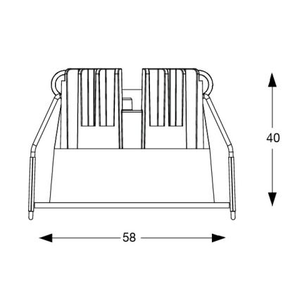 Ideal Lux - вградено LED осветително тяло GAME TRIM LED/5,5W/230V 3000K CRI 90 Ø 5,8 см бяло