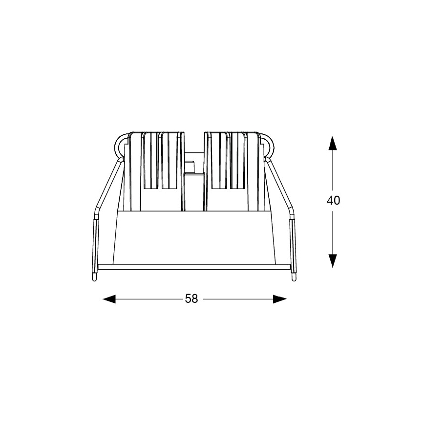 Ideal Lux - LED вградено таванно осветително тяло GAME TRIM LED/5,5W/230V 3000K CRI 90 Ø 5,8 см черно
