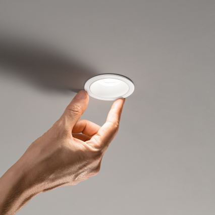 Ideal Lux - LED вграден таванен осветител за баня GAME TRIM LED/11W/230V 3000K CRI 90 Ø 8,5 см IP65 бяло