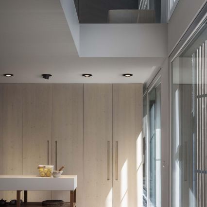 Ideal Lux - LED вградено точково осветително тяло NOVA LED/12W/230V 3000K CRI 90 Ø 10 cm черно