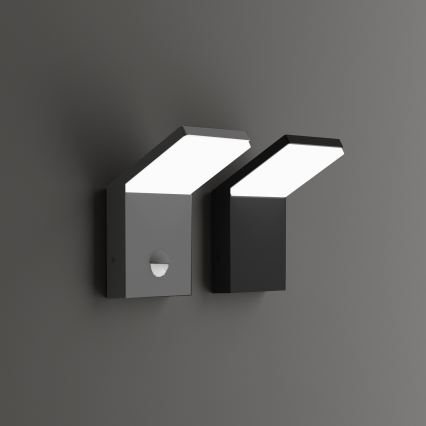Ideal Lux - LED външно осветително тяло със сензор STYLE LED/9W/230V 4000K CRI 90 IP54 антрацит