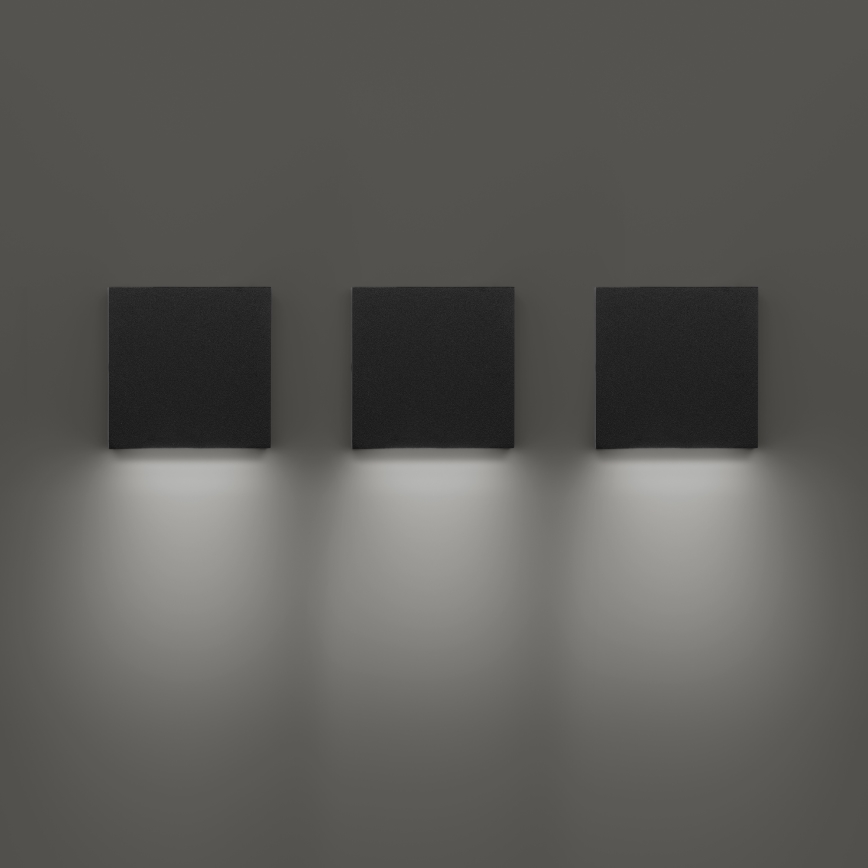 Ideal Lux - LED външен стенен аплик POST-IT LED/3W/12V CRI 90 черен