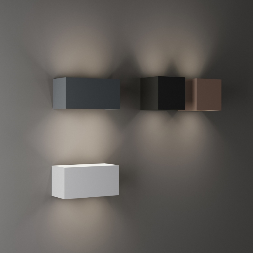 Ideal Lux - LED външен стенен осветител ATOM LED/12W/230V CRI 90 IP54 кафяв