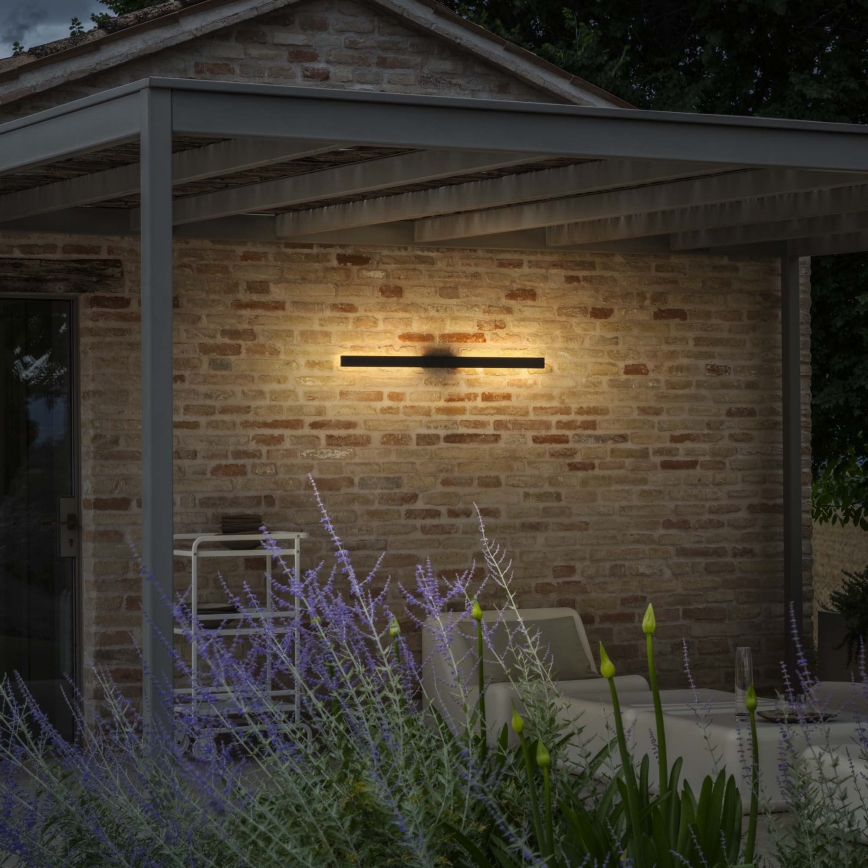 Ideal Lux - LED външно стенно осветително тяло LINEA LED/23W/230V CRI 90 144 cm IP54 черно