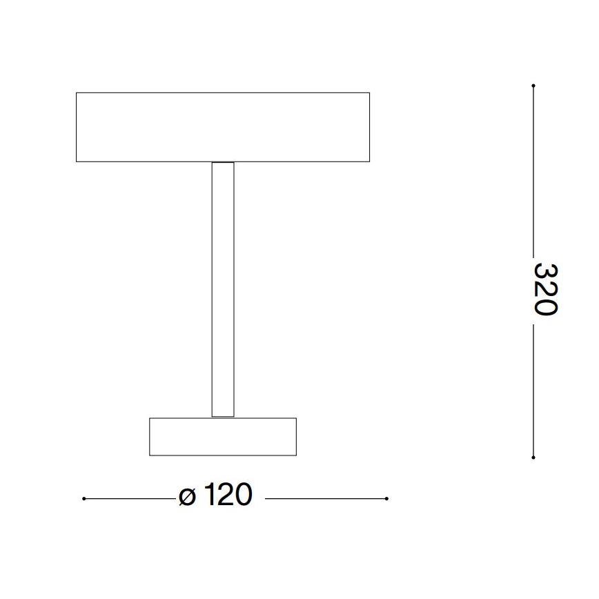 Ideal Lux - LED Външна сензорна лампа TOFFEE LED/2W/230V 2200 mAh CRI 90 IP54 черна