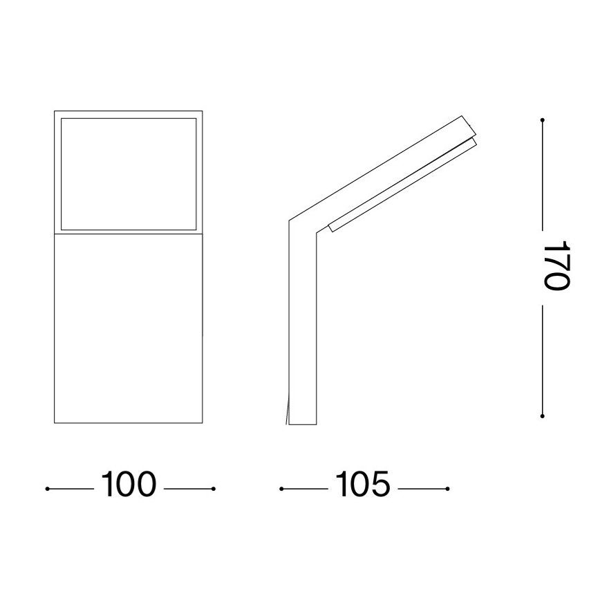 Ideal Lux - LED външно стенно осветително тяло STYLE LED/8,5W/230V 3000K CRI 90 IP54 кафяво