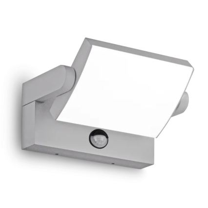 Ideal Lux - LED външен стенен осветител със сензор SWIPE LED/21W/230V CRI 90 IP54, сив
