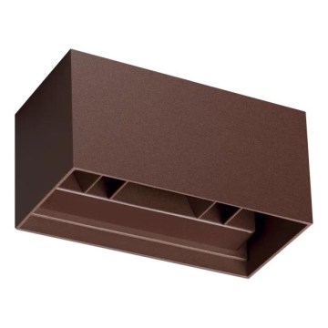 Ideal Lux - LED външно стенно осветително тяло ATOM LED/25W/230V CRI 90 IP54 кафяво