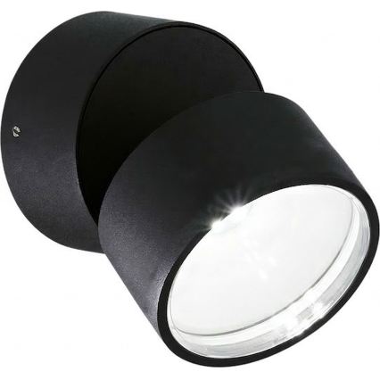 Ideal Lux - LED външно стенно осветително тяло OMEGA LED/7W/230V CRI 90 IP54 черно