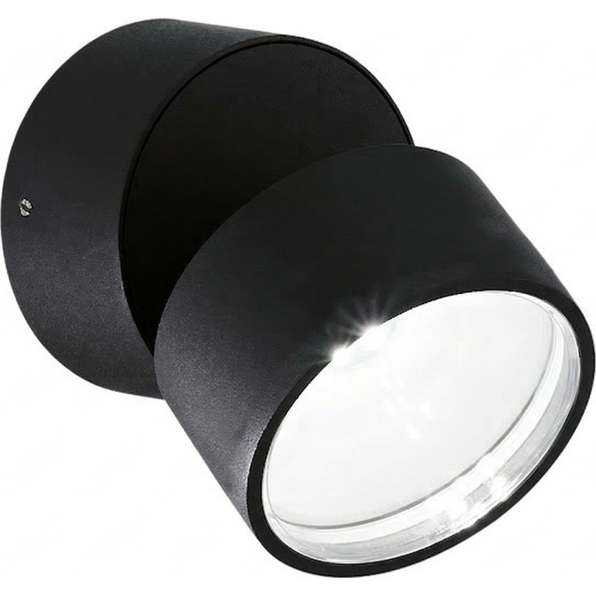 Ideal Lux - LED външно стенно осветително тяло OMEGA LED/7W/230V CRI 90 IP54 черно