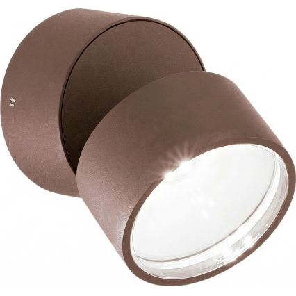Ideal Lux - LED външно стенно осветително тяло OMEGA LED/7W/230V CRI 90 IP54 кафяво