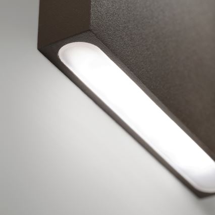 Ideal Lux - LED външно стенно осветително тяло POST-IT LED/3W/12V CRI 90 кафяво