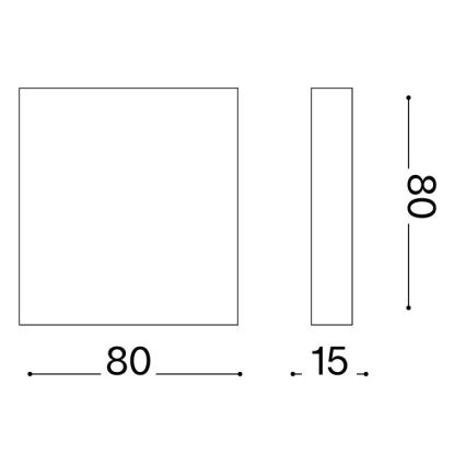 Ideal Lux - LED външно стенно осветително тяло POST-IT LED/3W/12V CRI 90 кафяво