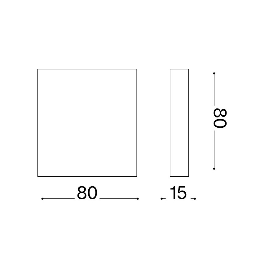 Ideal Lux - LED външно стенно осветително тяло POST-IT LED/3W/12V CRI 90 кафяво