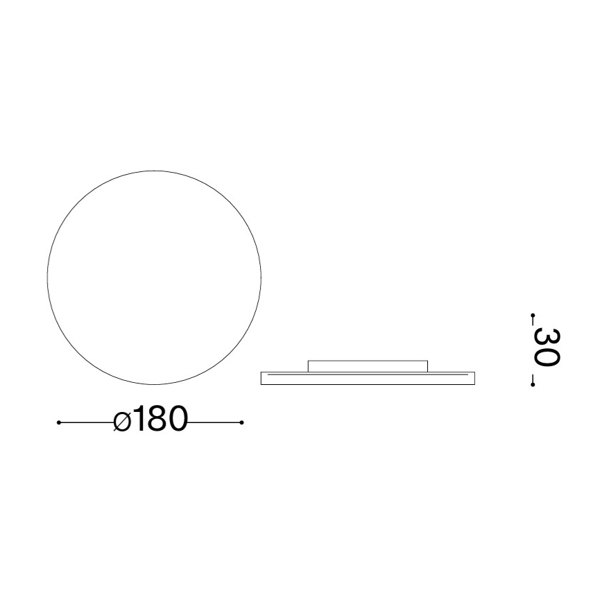 Ideal Lux - LED външно стенно осветително тяло PUNTO LED/9W/230V CRI 90 Ø 18 см IP54 антрацит