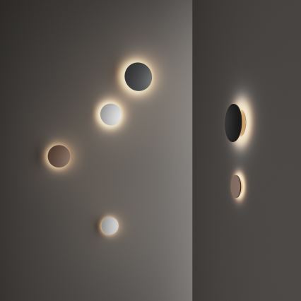 Ideal Lux - LED външен стенен осветител PUNTO LED/9W/230V CRI 90 Ø 18 cm IP54 черен