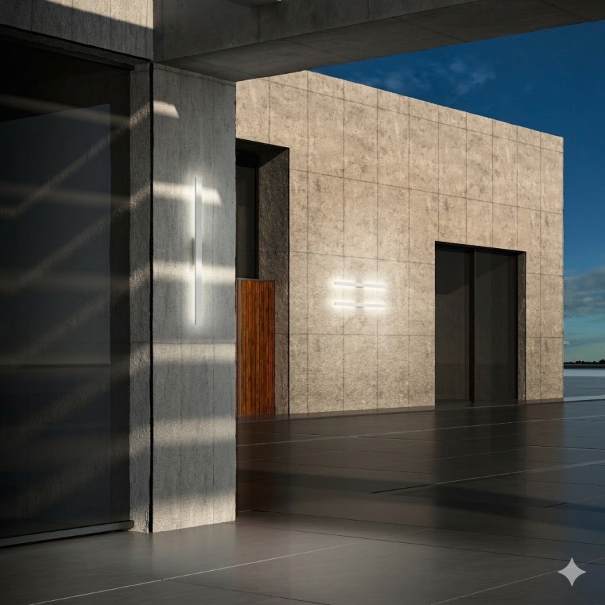 Ideal Lux - LED външно стенно осветително тяло LINEA LED/20W/230V CRI 90 104 cm IP54 бяло