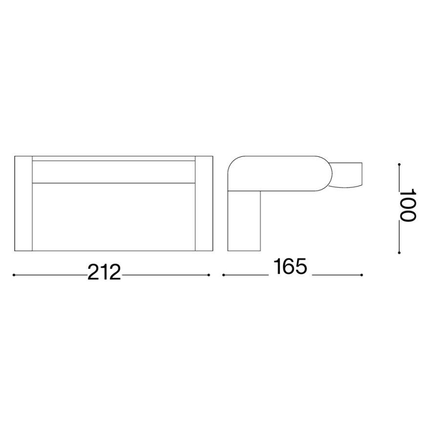 Ideal Lux - LED външно стенно осветително тяло с сензор SWIPE LED/21W/230V CRI 90 IP54 бяло