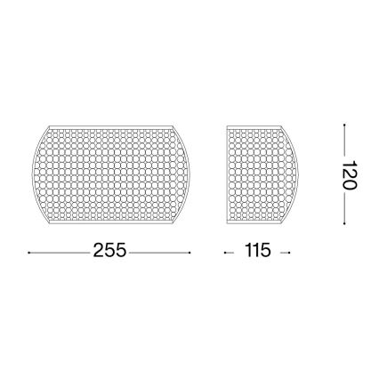 Ideal Lux - LED Кристален аплик PASHA 3xG9/3W/230V златист