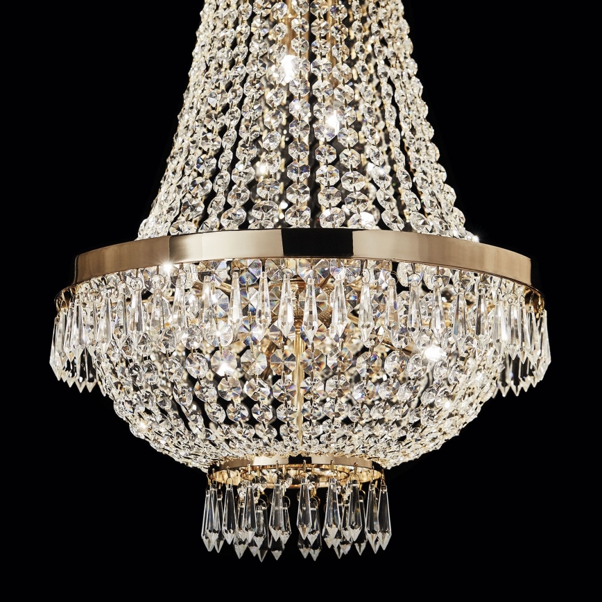 Ideal Lux - LED Кристален пендел CAESAR 6xG9/3W/230V Ø 38 см златист