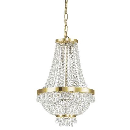 Ideal Lux - LED Кристален пендел CAESAR 6xG9/3W/230V Ø 38 см златист