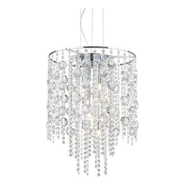 Ideal Lux - LED Кристален пендел EVASIONE 8xG9/3W/230V Ø 41 см лъскав хром