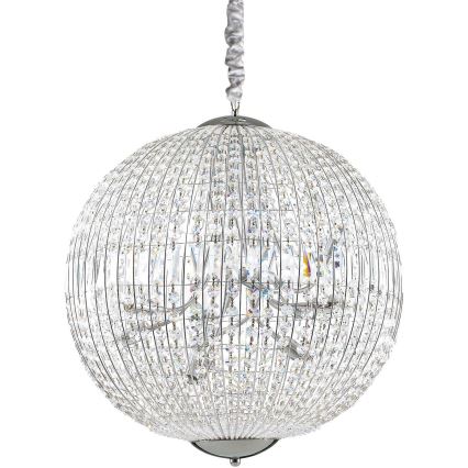 Ideal Lux - LED Кристален пендел LUXOR 12xG9/3W/230V Ø 60 см прозрачен