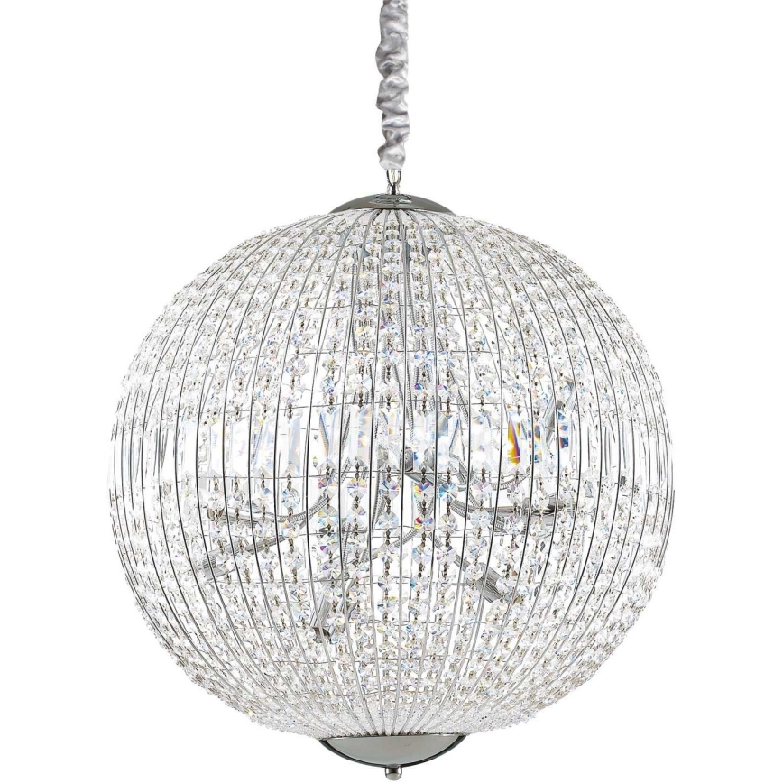 Ideal Lux - LED Кристален пендел LUXOR 12xG9/3W/230V Ø 60 см прозрачен