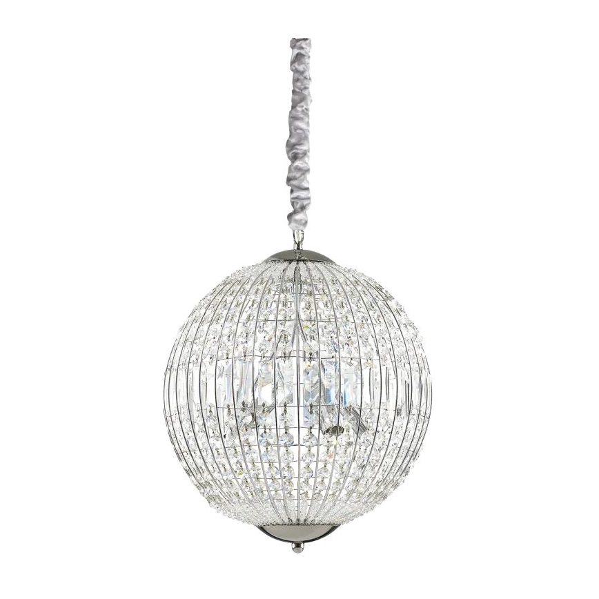 Ideal Lux - LED Кристален пендел LUXOR 6xG9/3W/230V Ø 40 см прозрачен