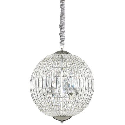 Ideal Lux - LED Кристален пендел LUXOR 6xG9/3W/230V Ø 40 см прозрачен