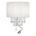 Ideal Lux - LED кристален стенен аплик OPERA, 2xE14/40W/230V + LED/1W, бял