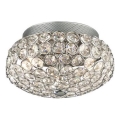 Ideal Lux - LED Кристална плафониера KING 3xG9/3W/230V Ø 25,5 см лъскав хром