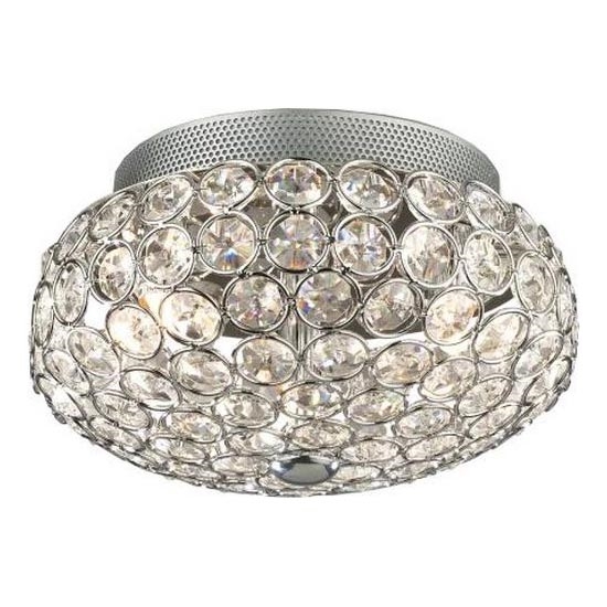 Ideal Lux - LED Кристална плафониера KING 3xG9/3W/230V Ø 25,5 см лъскав хром