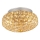 Ideal Lux - LED Кристална плафониера KING 3xG9/3W/230V Ø 25,5 см златист