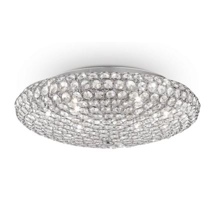 Ideal Lux - LED Кристална плафониера KING 9xG9/3W/230V Ø 53,5 см лъскав хром