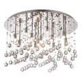Ideal Lux - LED Кристална плафониера MOONLIGHT 12xG9/3W/230V Ø 60 см лъскав хром