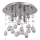 Ideal Lux - LED Кристална плафониера MOONLIGHT 5xG9/3W/230V Ø 26 см лъскав хром