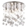 Ideal Lux - LED Кристална плафониера MOONLIGHT 8xG9/3W/230V Ø 40 см лъскав хром