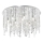 Ideal Lux - LED Кристална плафониера ROYAL 12xG9/3W/230V Ø 60 см лъскав хром