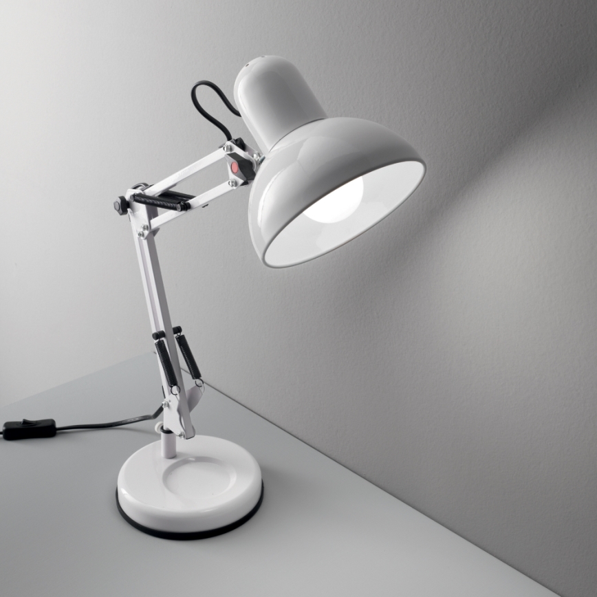 Ideal Lux - Настолна лампа 1xE27/40W/230V бяла