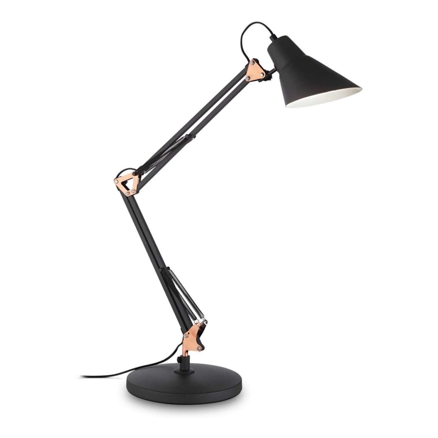 Ideal Lux - Настолна лампа 1xE27/42W/230V черна